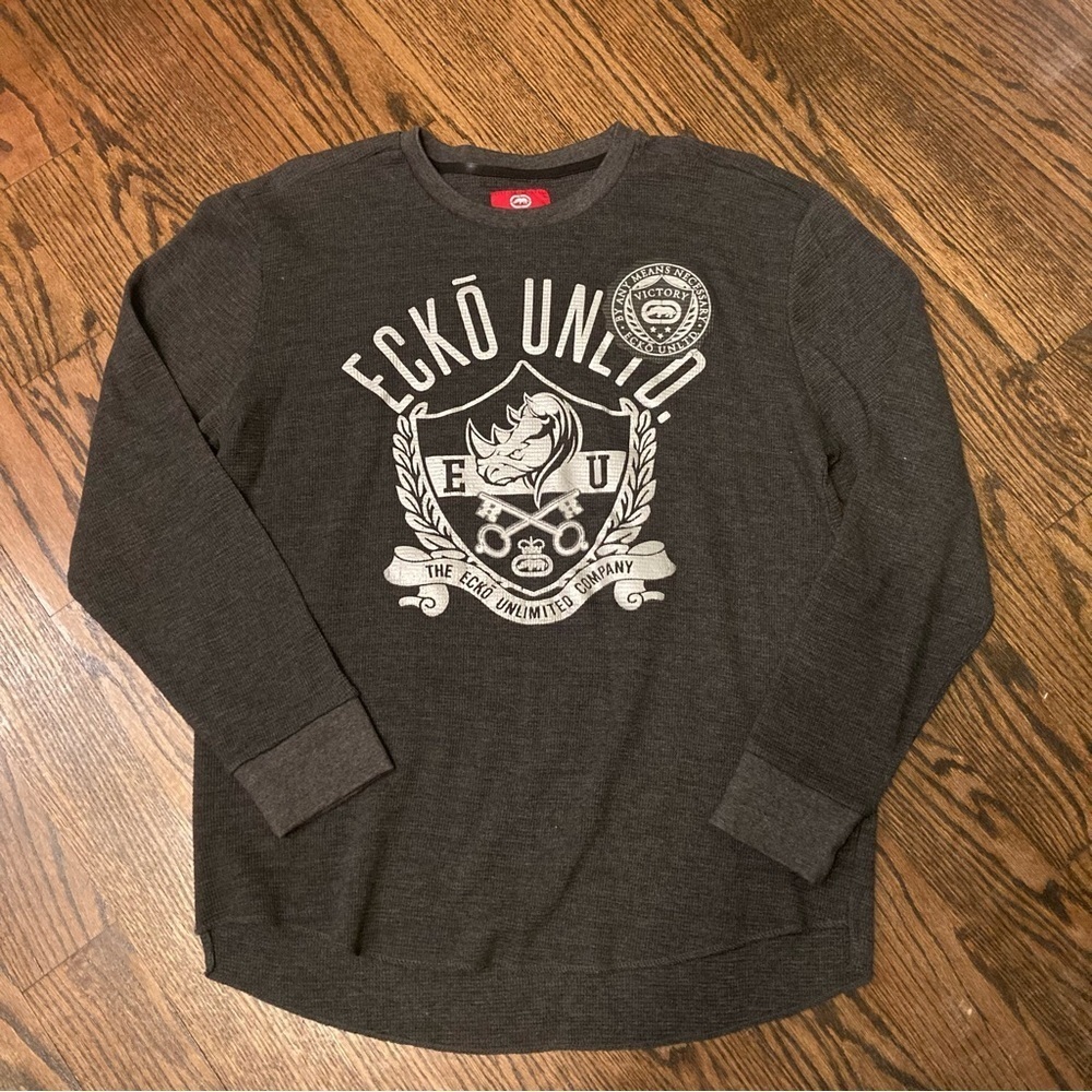 Ecko Unlimited Dark Gray Graphic Tee